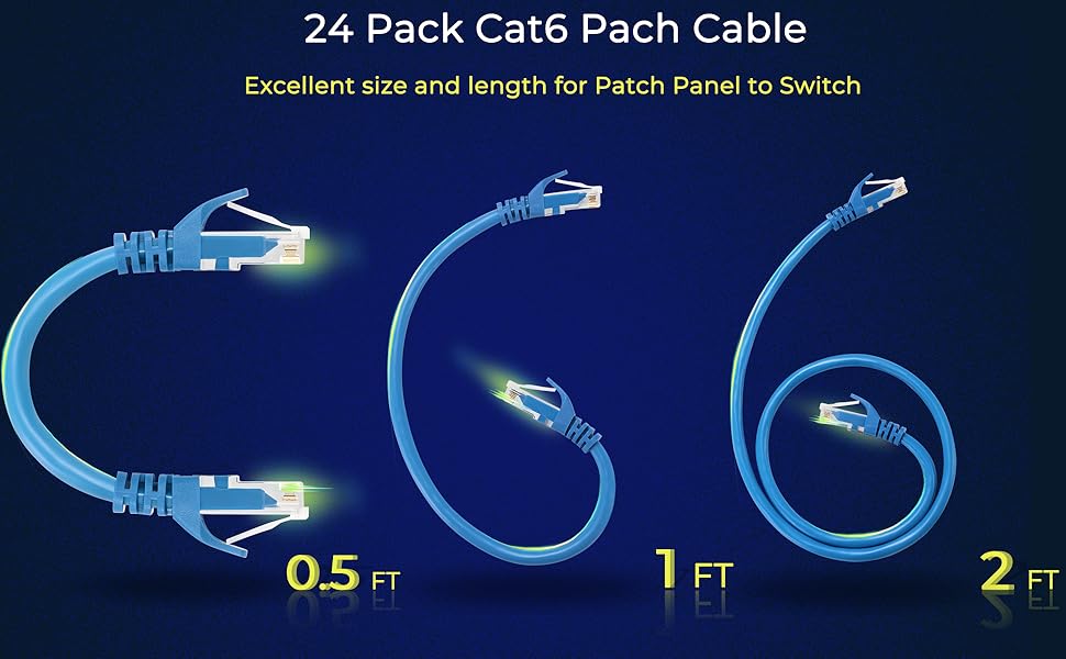 patch cables cat6 black