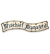 Harry Potter Mischief Managed Rustic Wood Wall Decor - Vintage Mischief Managed Sign for Home Dec...