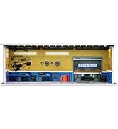 1/64 Model Car Display Case Diecast Diorama Garage,Simulated Parking Lot Model Miniature Scene Pa...