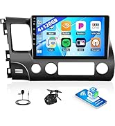[4+128GB] Android 15 Car Stereo for Honda Civic 2006 2007 2008 2009 2010 2011 with Wireless CarPl...