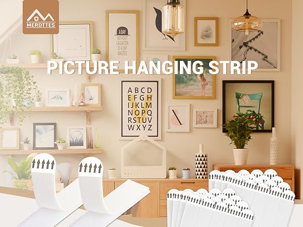 MERDTTES Heavy Duty Large Picture Hanging Strips