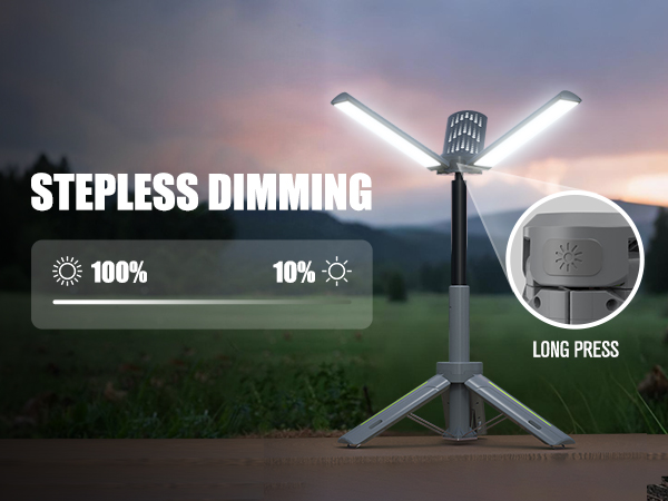 Rechargeable Telescopic Camping Lights with Stand