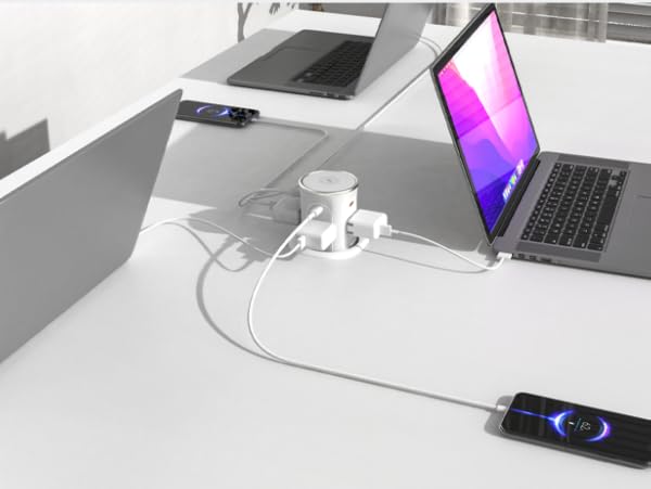 Pop Up Countertop Outlet with 15W Wireless Charger