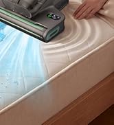 HAUSHOF Cordless Mattress Vacuum Cleaner, Bed Vacuum Cleaner with 275nm UVC Light, 17kPa, 140°F H...
