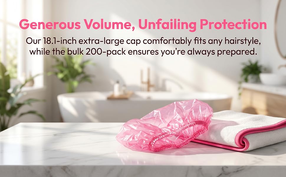 shower caps for women reusable waterproof
