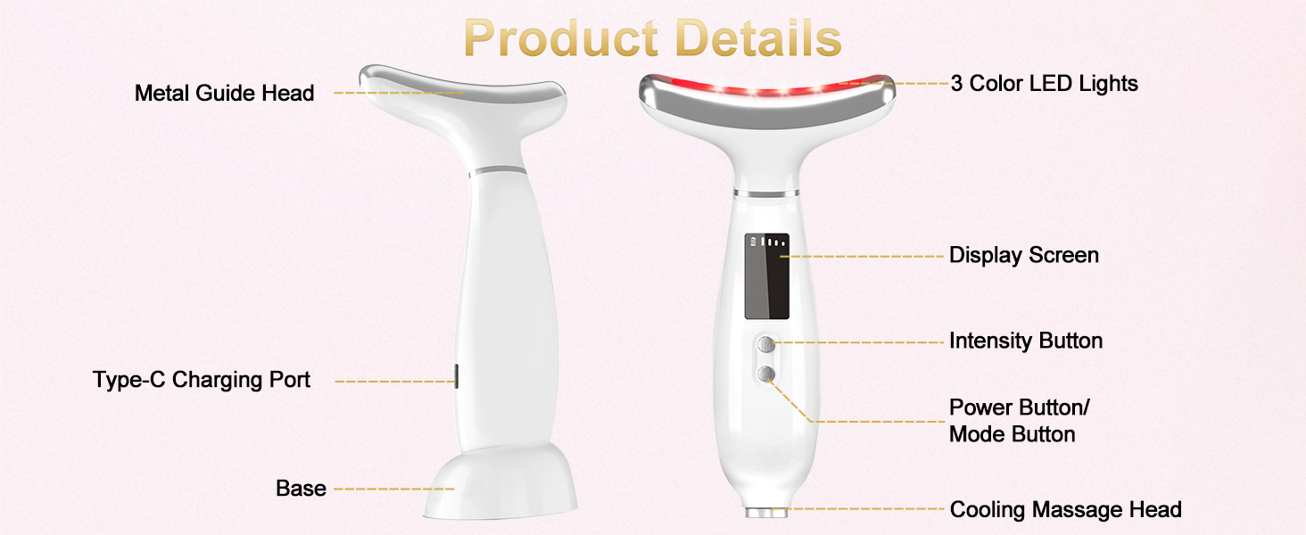 7 Color Portable Facial Massager