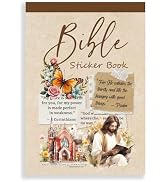 Bomichi Christian Sticker Book - Waterproof Vinyl Bible Stickers for Water Bottle, Journaling, Sc...