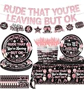 142pcs Going Away Party Decorations Rude That You’re Leaving But OK Party Supplies for Coworkers ...