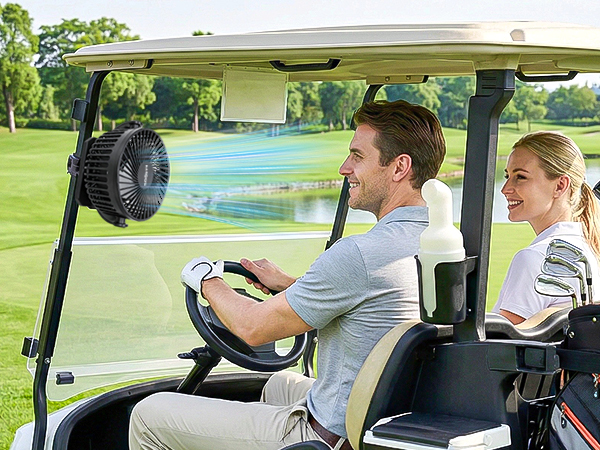 golf cart fan portable fan rechargeable magnetic fan battery operated fan golf cart accessories