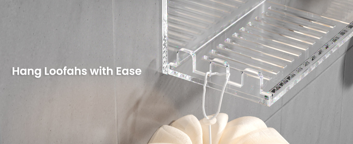 Acrylic Shampoo Holder Organizer