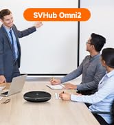 SVBONY SVHub Omni2 Conference Speaker and Microphone with AI Noise Reduction, Full-Duplex AI Tran...