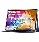 COLORROOM 2026 Android 16 Tablet 11inch, Face Unlock, 18W Fast Charging, 32GB+128GB+1TB Expand, O...