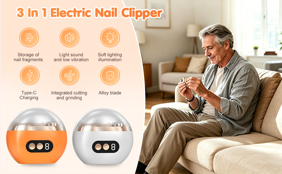 3 In 1 Electric Nail Clipper