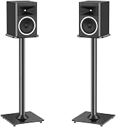MOUNTUP Universal Speaker Stands Pair for Surround Sound Home Theater, 31" Height Floor Speaker S...