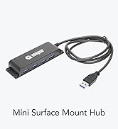 USBGear 4-Port USB 3.2 Gen 2 Mini Mountable Hub