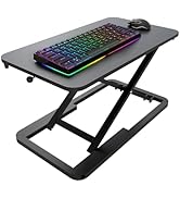 ESpefy Keyboard Riser for Desk- 23.6’‘ Height Adjustable Standing Desk Converter, Desk Lifter for...