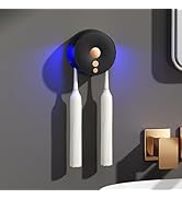 Toothbrush Holder Wall Mounted, Portable Travel Home Toothbrush Cleaning Box, Rechargeable Cleane...