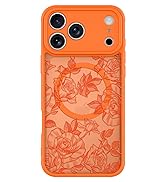 BITOBE Floral Case for iPhone 17 Pro Max [Compatible with MagSafe] Cute Flower Pattern Case for W...