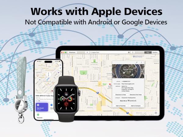 Anti-Lost Keychain works with Find My