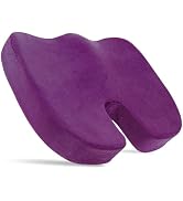 Rdxcv Car Seat Cushion, Ergonomic Memory Foam Chair Cushion for Long Sitting Tailbone Pain &amp; Scia...