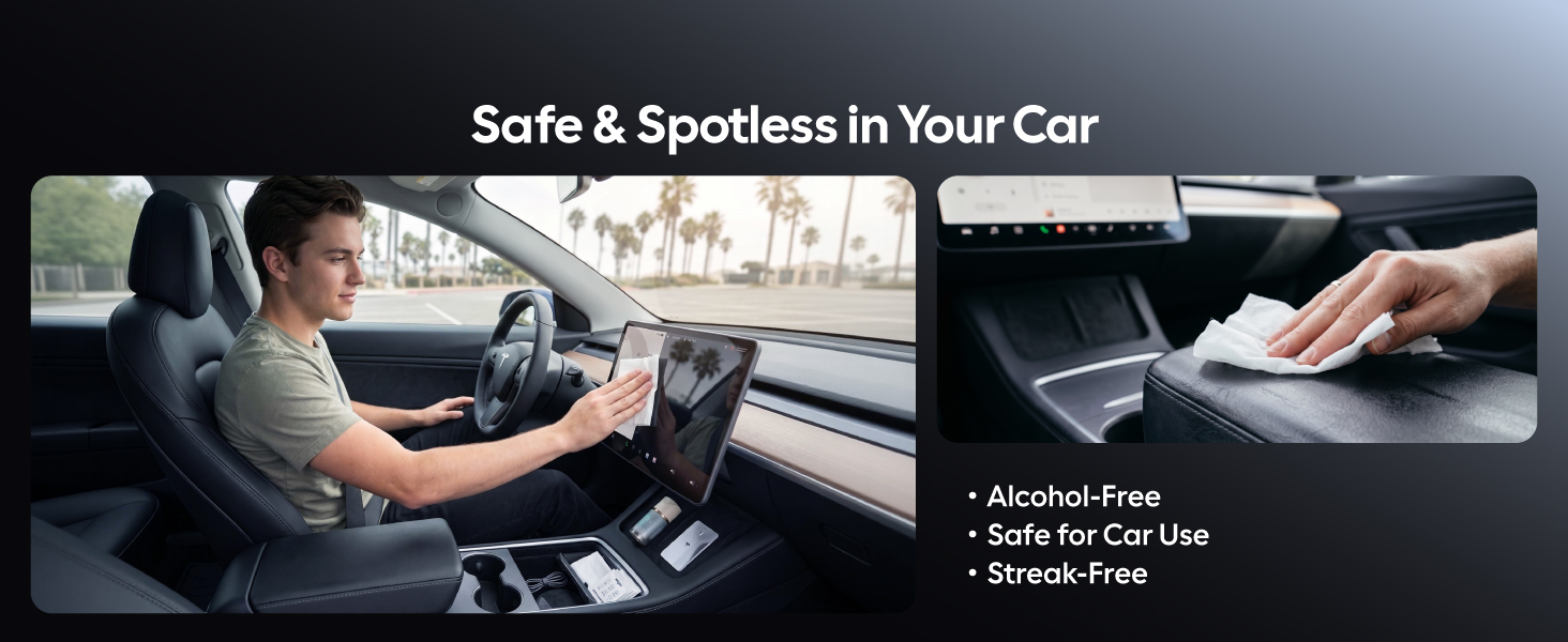 safe and spotless in car use
