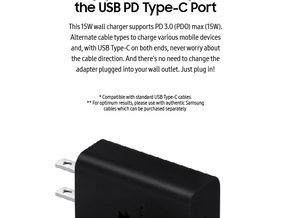 Samsung 15W Power Adapter Black