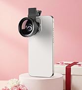 Apexel Phone Camera Lens, 2 in 1 Cell Phone Clip-on Lens Kit 0.45X Wide Angle Lens 140°+ 12.5X Ma...