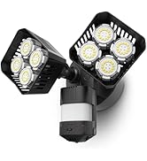 SANSI 7000LM Motion Sensor Outdoor Lights,Brightness LED Flood Lights Outdoor 54W 5000K 700W Equi...