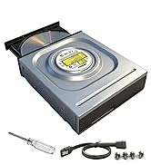 GODBPNYMU Internal Optical Drive, 24x DVD &amp; 52x CD Burner – SATA Disc Drive for Desktop PC, Inclu...