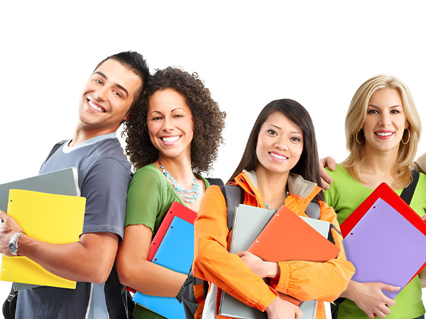 6 Pack Folders with Pockets, Plastic 3 Hole Punched Binder Folders with Business Card Holder