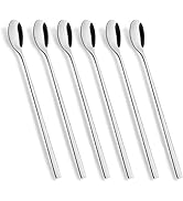 Long Handle Spoon, Coffee Stirrers, 9-inch Ice Tea Spoon, AOOSY Premium 18/10 Stainless Steel Ice...