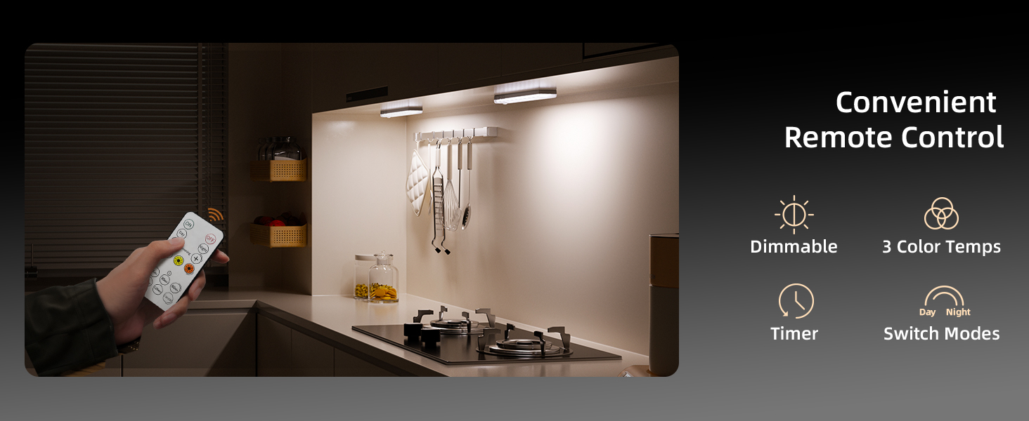 under Cabinet lighting with remote