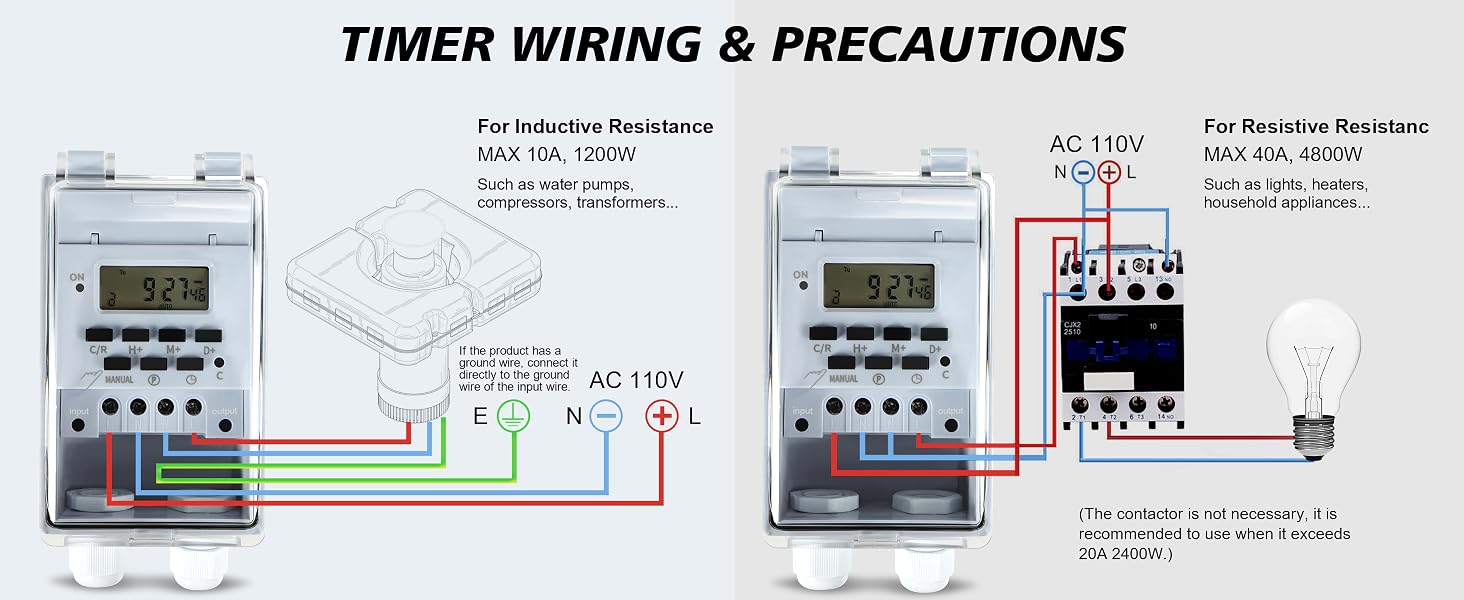 Goldlife Waterproof Programmable Timer Switch