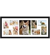 DUENPY 12x30 Collage Picture Frame Displays One 8x10 inch Photos and Eight 4x6 photos Collage Ava...