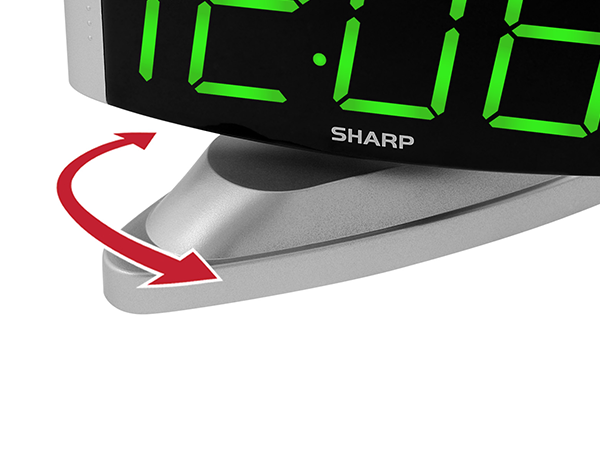 Easy Set Alarm &amp; Snooze swivel base easy to see and read