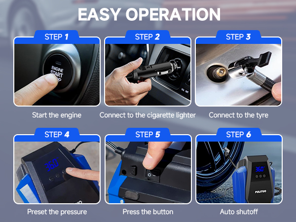 Tire Inflator Portable Air Compressor