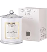 Chloefu LAN Warm Amber Candle, Scented Candles Gifts for Women &amp; Men, Amber Oil, Cotton Wick, Nat...