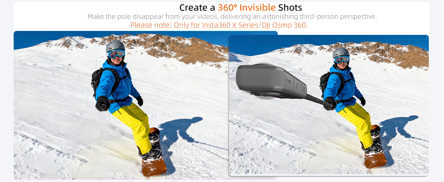 Insta 360 Invisible Selfie Stick