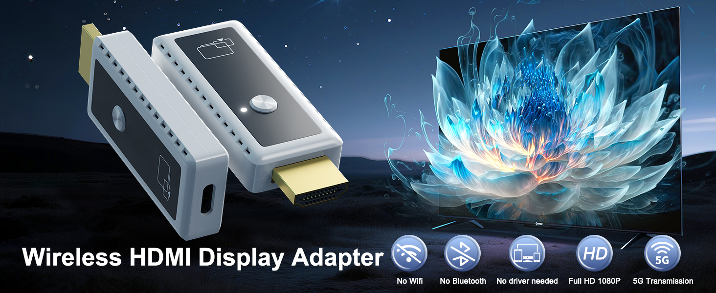 1080P Wireless HDMI Display Adapter