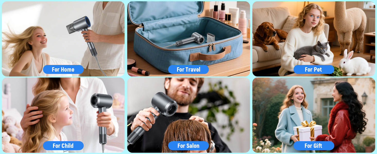 Low Noise Thermo-Control Hairdryer