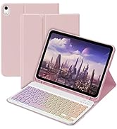 GOKOCO for iPad 10th Keyboard Case 10.9 inch 2022, Blackit Wireless Keyboard Case with Pencil Hol...