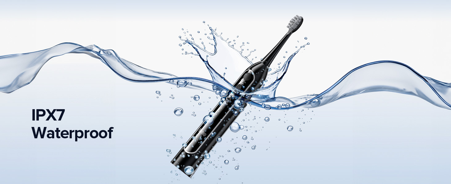electric toothbrush with water flosser