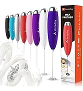 Frother for Coffee, Frother Handheld, Milk Frother, Upgraded Matcha Whisk Drink Mixer Electric Mi...