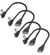 SaiTech IT 4 Pk 15CM USB 3.0 Extension Cable Type A Male to Female High-Speed Connection, Extensi...