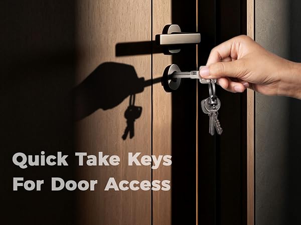 Quick Release Design, Take Keys Separately Without Detaching Full Clip