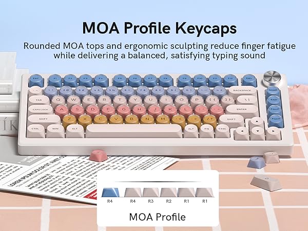 Designed with a rounded MOA profile, follow natural fingertip contours to reduce fatigue