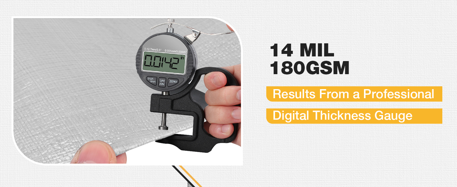 14 Mil Heavy Duty Waterproof Tarp