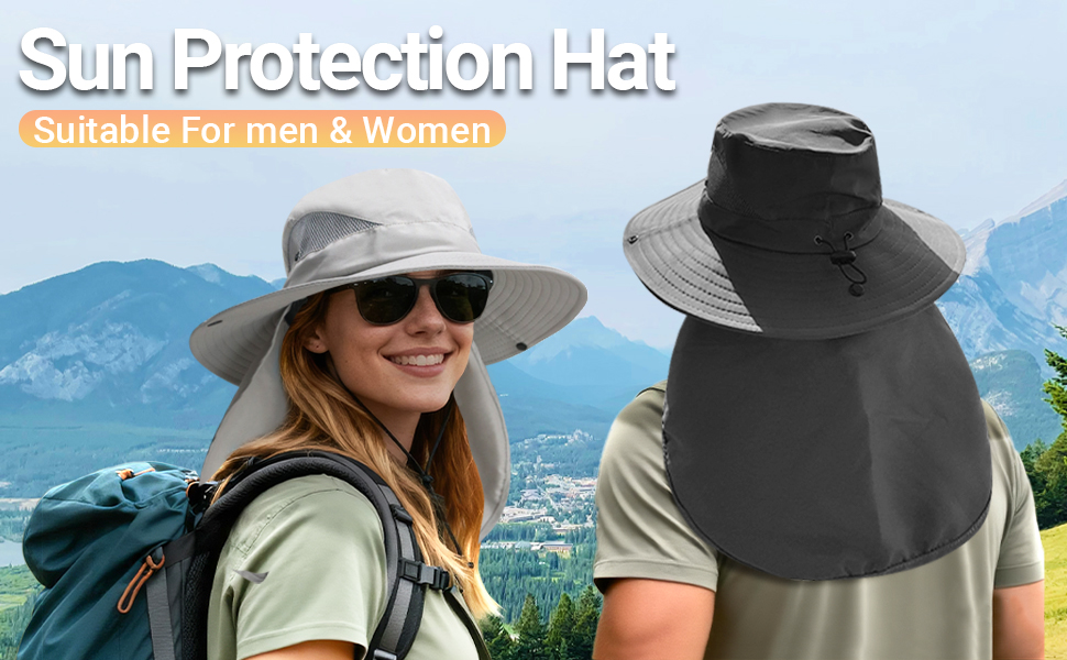 sun hat with neck cover