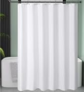 white waffle shower curtain