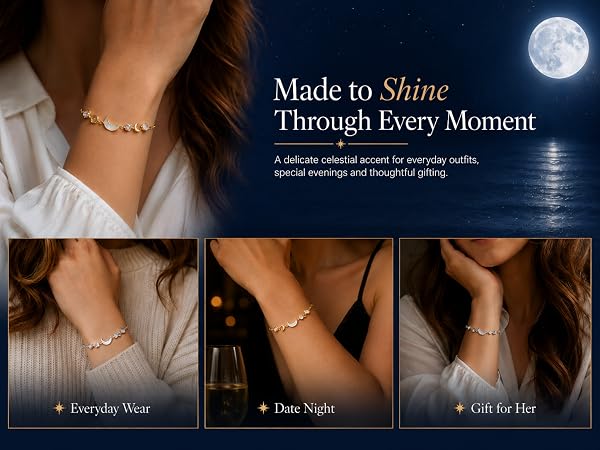moon phase bracelet
